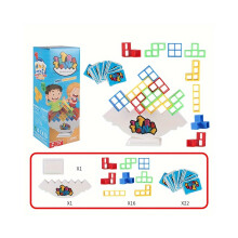 (16 stuks blokken) Tetra Tower Balance Stacking Blocks Bureaubladspel, Balance Game