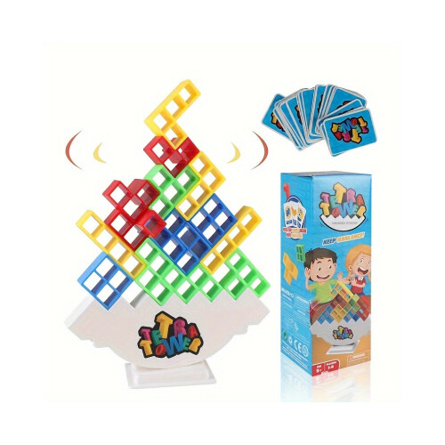 (24 blocchi) Tetra Tower Balance Stacking Blocks Gioco da tavolo, gioco di equilibrio 1