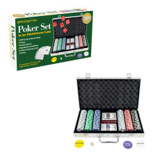 (300 Chips) Global Gizmos Premium Poker-Sets / Enthält Würfel, Karten, Chips