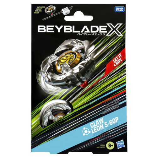X Claw Leon 5-60P Starter Pack Set mit Balance Type Rechtskreisel und Launcher; Kampfkreisel-Spielzeug für 8 2
