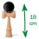 (Musta) Kendama - Catch Ball Cup Reflexes -kehityspeli 2