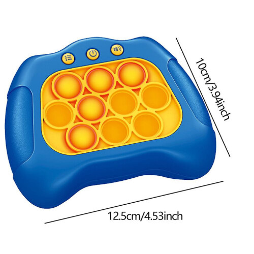 (Bleu) Pop It Décompression Breakthrough Puzzle Console Soulagement du Stress Fidget Toy Quick Push Bubble Game 1