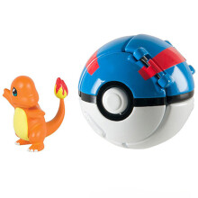(Charmander & Great Ball) Pokemon Ball POP Throw Poke Balls Pikachu Cosplay Leuk Speelgoed Pokeball Kindercadeau