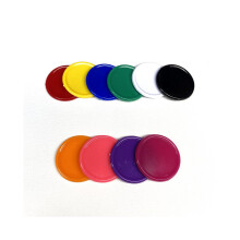 (Grün) 100 Stück/Set 25 mm farbige Kunststoff-Chips, Belohnungsmünzen ohne Nennwert, Chip-Münze
