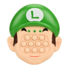 (Verde) Super Último Mario Mouse Perdido Bubble Pop Whackamole Máquina de Jogo Brinquedo de Empurrar