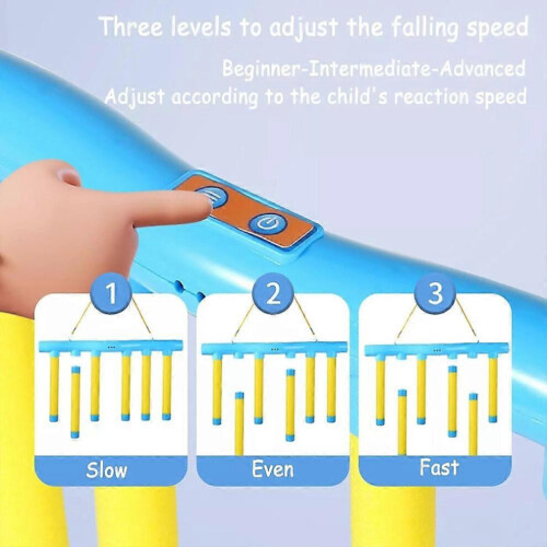 (bule) Reflex Challenge Game, Vallende stokken spel, Hand-oogcoördinatietraining 2