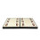 Jeu de backgammon en bois blanc tendance de 23 pouces 4