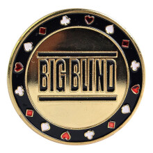 (wie auf dem Bild, G) Eleganter Poker Button Poker Cards Guard Protector Metall Token Coin Dealer Puck Buttons
