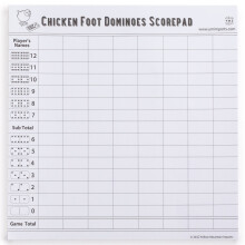 Bloc-notes de dominos en forme de pattes de poulet Yellow Mountain Imports - 50 feuilles