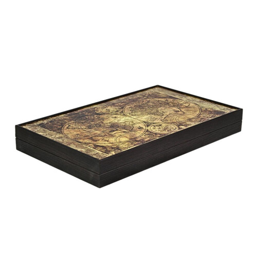 Houten trendy Atlas Design Backgammon Set 23 inch 1
