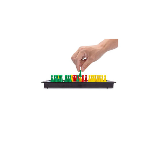 Yellow Mountain Imports Jogo de Tabuleiro Magnético para Viagem Halma de Damas Chinesas de 9,8 Polegadas 1