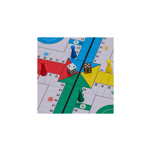 Conjunto de jogo de tabuleiro dobrável magnético Ludo da Yellow Mountain Imports - 9,8 polegadas - Jogo 1
