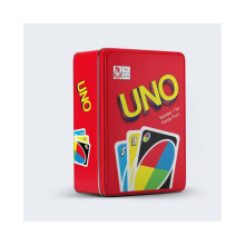 (Classic Metal Box) Flip No Uno Mercy Cardboard Game Lelu Perhejuhla Rekvisiitta Lasten Rauta Lahjalaatikko