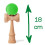 (Hellgrün) Kendama - Catch Ball Cup Reflexe Entwicklungsspiel 2