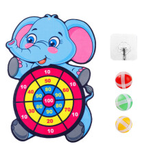 (Modèle Petit Éléphant Bleu) Jeu de fléchettes Sticky Ball pour enfants - Petit Éléphant Bleu