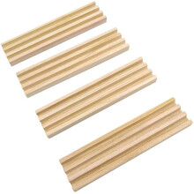 Supporto per vassoi Domino Yuanhe - Set di 4 supporti per tessere in legno per tavole Dimonos per il gioco Mexican