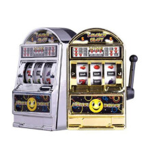 (Grau) Gold/Silber Kunststoff Mini süßes Fruchtmuster Spielautomat Spielzeug für Kinder
