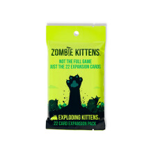 Zombie Kittens Erweiterungspaket von Exploding Kittens – 2–5 Spieler – Ab 7 Jahren – 15 Minuten Spielzeit – Zombie