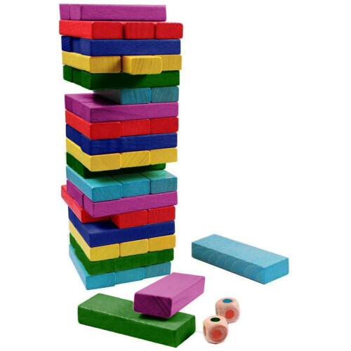 (Multi) Stacking Wooden Block Tower Tumbling Kids Game