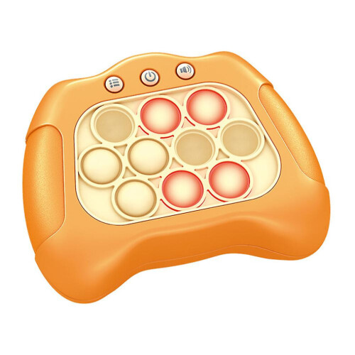 (Orange) Pop It Décompression Breakthrough Puzzle Console Soulagement du Stress Fidget Toy Quick Push Bubble Game 2