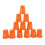 (Orange) Sport Stacking Cups, 12pcs Speed Stacking Cups Speed Training Game Challenge Competition 1