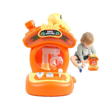 (Orange) Machine Ă griffes pour enfants, jouets mignons de dinosaures, machine Ă griffes, mini distributeur automatique