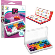 SmartGames IQ XOXO Gioco da viaggio portatile con 120 sfide per bambini dai 6 anni in su - Adulto