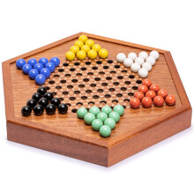 Yellow Mountain Imports Houten Chinese Dammen Halma Bordspelset 12,6 inch met opberglade en massief