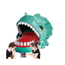 (Vermelho) Jogo de Mordida Brinquedos de Dentes Brinquedos de Mordida de Dinossauro Difíceis Jogo de