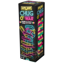 Jogo de tabuleiro Chug O War Tumbling Tower da Spin Master Games, jogo de despedida de solteira na faculdade,