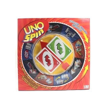 (Punainen) Spin Card Uno Peli Lautapeli Lelu Perhejuhlakoulutus Lahja Interaktiivinen Prop