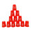 (Red) Sport Stacking Cups, 12pcs Speed Stacking Cups Speed Training Game Challenge Competition 1