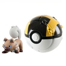 (Rockruff et Ultra Ball) Pokémon Ball POP Lancer Poké Balls Pikachu Cosplay Jouets amusants Pokéball Enfants Cadeau