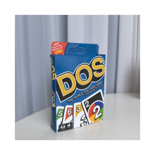 (Tyyli D) Mattel Games Dos Uno Perheen klassinen korttipeli Helppo pelata Monivärinen Flip Fun
