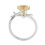 Sunflower Ring 360 Degree Quiet Rotating Stylish Open Adjustable Flower Ring for Women 3