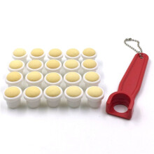 Tapp Collections Bingo Dauber Plain Tips 20-pk ja EZ Lift Dauber -kärjen poistotyökalu - punainen