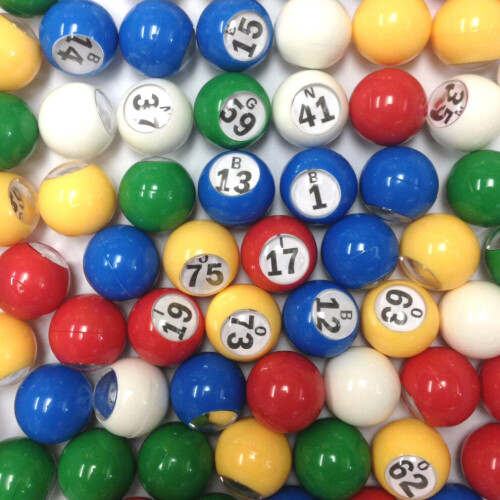 Conjunto de bolas de bingo de plástico multicoloridas Tapp Collections
