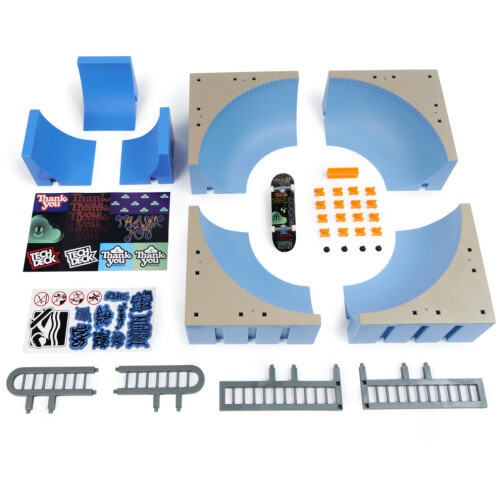 Tech Deck, Daewon Mega Bowl, X-Connect Park Creator, conjunto de rampa personalizável e montável com 2