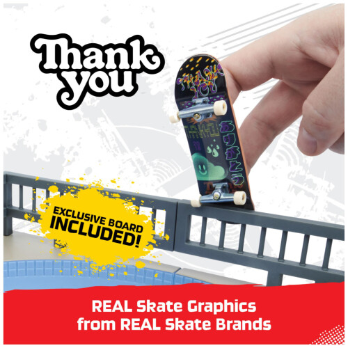 Tech Deck, Daewon Mega Bowl, X-Connect Park Creator, conjunto de rampa personalizável e montável com 1