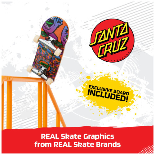 Conjunto de arandela de parede ajustável e montável Tech Deck X-Connect Park Creator Flip N' Grind com 1