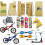 Set rampa per skateboard da dita STASHABLES - Kit per skatepark da dita 16 pezzi - Kit per skatepark che include 4