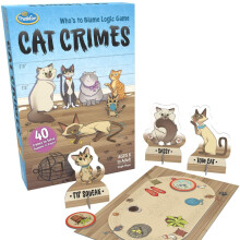 ThinkFun Cat Crimes -logiikkapeli ja ajatuspeli 8-vuotiaille ja sitä vanhemmille pojille ja tytöille
