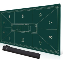 Texas Holdem Poker Mat for Table Poker Table Topper 70" x 35" Säilytyspussilla vedenkestävä