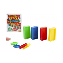 Set di blocchi da costruzione per bambini del gioco Domino Race Mania da 100 pezzi