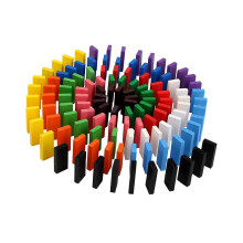 100 pezzi di pietre del domino, domino in legno, domino colorato Grand Edition