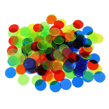 100 fichas de bingo de plástico, accesorios para juegos de mesa, fichas, monedas, fiestas, clubes, juegos familiares,