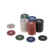 100 stücke Runde Kunststoff Chips Casino Poker Kartenspiel Baccarat Zählen Zubehör Würfel Unterhaltung Chip 5/10/20/50/100