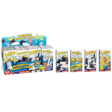 Gioco da viaggio tradizionale SNACKER & LADDERS Custodia magnetica e PEZZI TAVOLIERA Ga,me