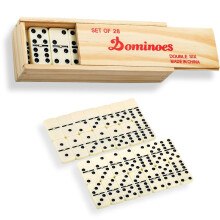 Jeu de dominos traditionnels Double Six, jeu de dominos professionnels Double Six de 28 pièces, jeu de dominos