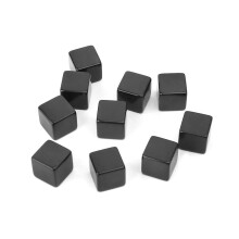 10 stuks 16 mm blanco dobbelstenen, zwarte acryl kubus, bordspel, kinderspeelgoed, doe-het-zelf, leuk en leerzaam